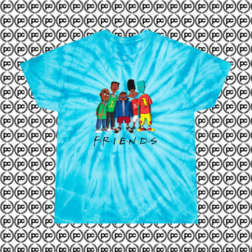 Hey Arnold We Are Back Friends TV Show Cyclone Tie Dye T Shirt Turquoise