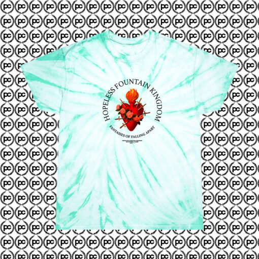 Hopeless Burning Heart Halsey Cyclone Tie Dye T Shirt Mint