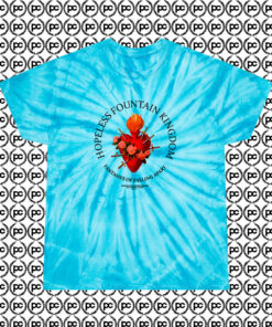 Hopeless Burning Heart Halsey Cyclone Tie Dye T Shirt Turquoise