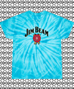 Jim Beam Symbol Cutes Cyclone Tie Dye T Shirt Turquoise