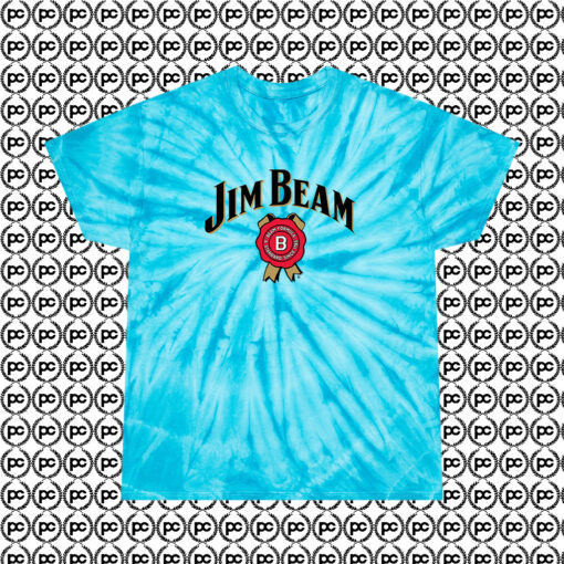 Jim Beam Symbol Cutes Cyclone Tie Dye T Shirt Turquoise