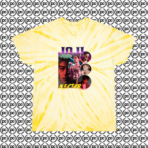 Joji Miller Nectar 90s Retro Cyclone Tie Dye T Shirt Pale Yellow