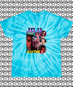 Joji Miller Nectar 90s Retro Cyclone Tie Dye T Shirt Turquoise