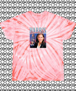 Kamala Harris Cyclone Tie Dye T Shirt Coral