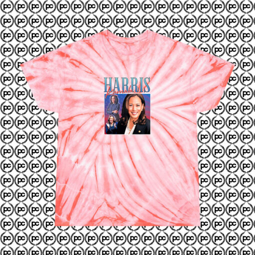 Kamala Harris Cyclone Tie Dye T Shirt Coral