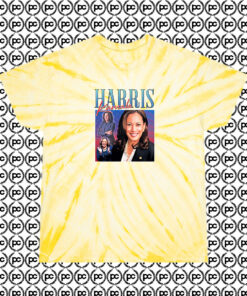 Kamala Harris Cyclone Tie Dye T Shirt Pale Yellow