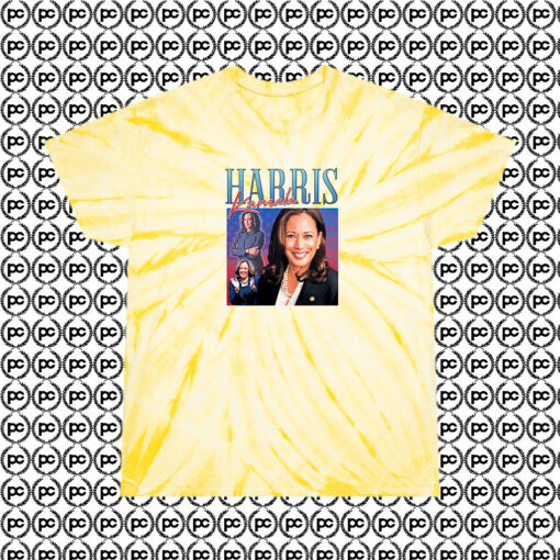 Kamala Harris Cyclone Tie Dye T Shirt Pale Yellow