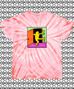 Keith Haring National Coming Out Day Custom Cyclone Tie Dye T Shirt Coral