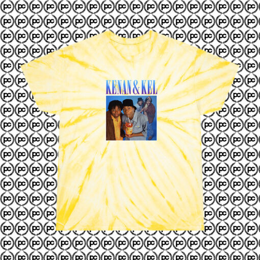 Kenan Kel Rapper Cyclone Tie Dye T Shirt Pale Yellow