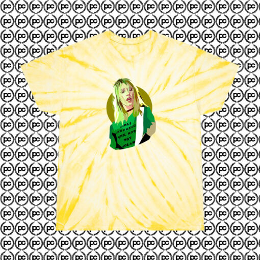 Kim Gordon New Cyclone Tie Dye T Shirt Pale Yellow