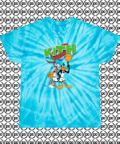 Kith Space Jam Cyclone Tie Dye T Shirt Turquoise