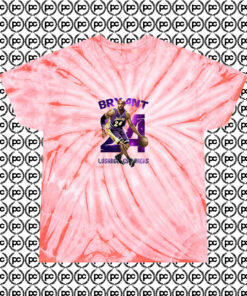 Kobe Bryant Jumper Los Angelese Cyclone Tie Dye T Shirt Coral