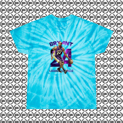 Kobe Bryant Jumper Los Angelese Cyclone Tie Dye T Shirt Turquoise