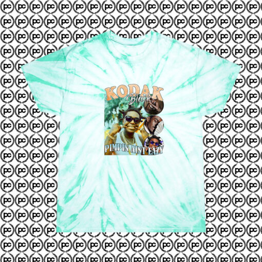 Kodak Black Pimpin Aint Eazy 90s Retro Cyclone Tie Dye T Shirt Mint