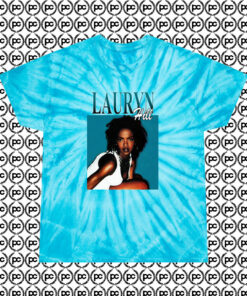 Lauryn Hill Fugees 1990s Cyclone Tie Dye T Shirt Turquoise