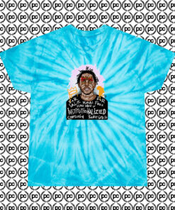 Legendary Kendrick Lamar Grafitty Art Cyclone Tie Dye T Shirt Turquoise