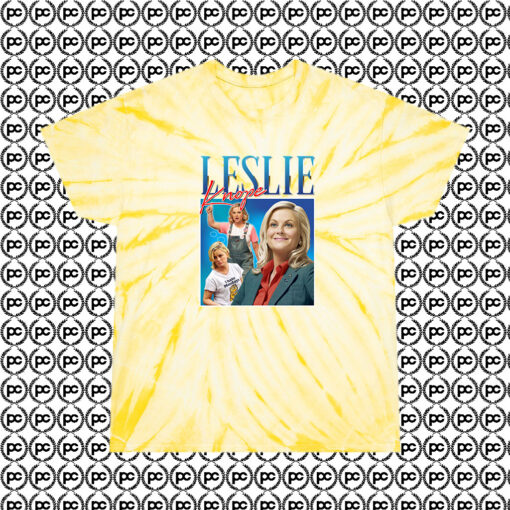 Leslie Knope 90s Fashionable Cyclone Tie Dye T Shirt Pale Yellow