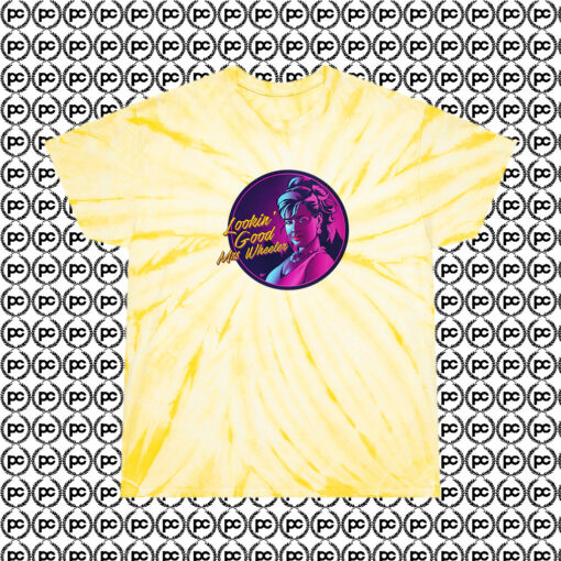 Lookin Good Mrs Wheeler Shirt Stranger Things Cyclone Tie Dye T Shirt Pale Yellow