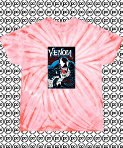 Marvel Spooky Venom Cyclone Tie Dye T Shirt Coral