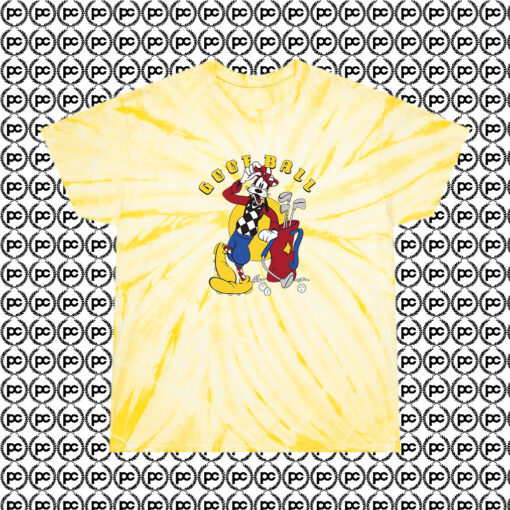 Mickey Co Goofy Goofball 90s Vintage Cyclone Tie Dye T Shirt Pale Yellow