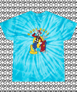 Mickey Co Goofy Goofball 90s Vintage Cyclone Tie Dye T Shirt Turquoise