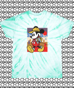 Mickey Mouse Park Ranger Tie Dye Disney Collection Cyclone Tie Dye T Shirt Mint