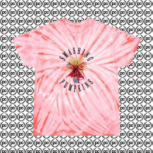 Mission To Mars Smashing Pumpkins W Cyclone Tie Dye T Shirt Coral