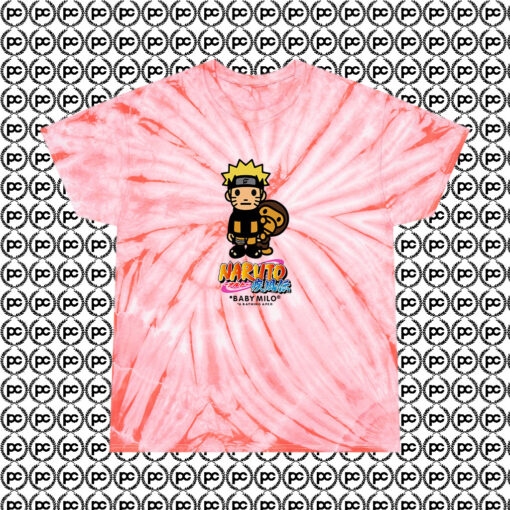 Naruto X Bape Cyclone Tie Dye T Shirt Coral