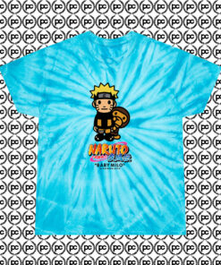 Naruto X Bape Cyclone Tie Dye T Shirt Turquoise