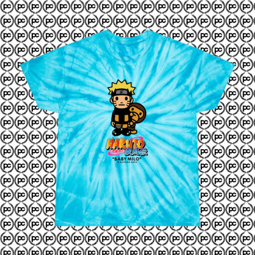 Naruto X Bape Cyclone Tie Dye T Shirt Turquoise