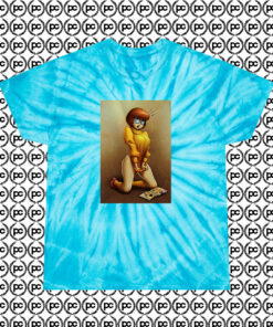 Naughty Velma Dinkley Scooby Doo Cyclone Tie Dye T Shirt Turquoise