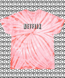 Netflix Cyclone Tie Dye T Shirt Coral