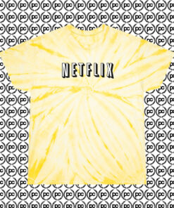 Netflix Cyclone Tie Dye T Shirt Pale Yellow