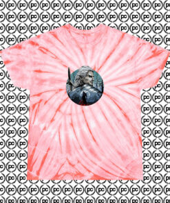 New Geralt Of Rivia Wild Hunter Cyclone Tie Dye T Shirt Coral