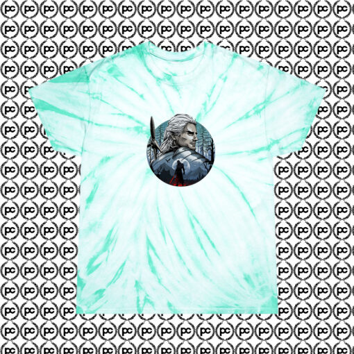 New Geralt Of Rivia Wild Hunter Cyclone Tie Dye T Shirt Mint