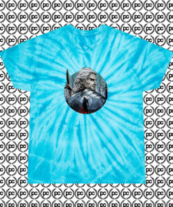 New Geralt Of Rivia Wild Hunter Cyclone Tie Dye T Shirt Turquoise