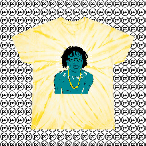 New Lil Tecca Merch Cyclone Tie Dye T Shirt Pale Yellow