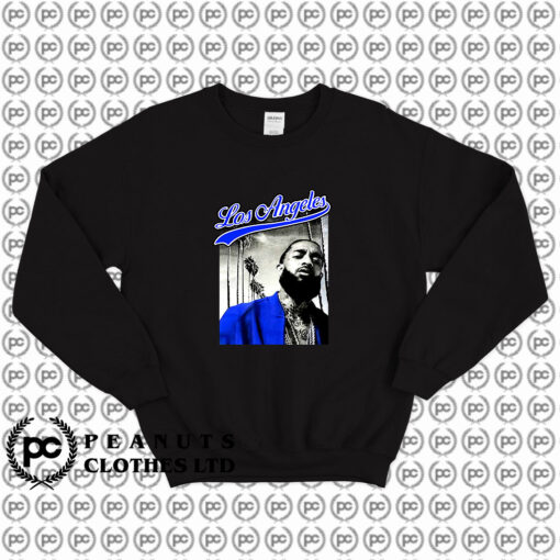 Nipsey Hussle Blue Los Angeles Sweatshirt