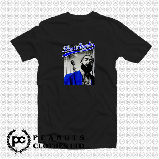 Nipsey Hussle Blue Los Angeles T Shirt