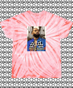 Nipsey Hussle Hip Hop Urban Cyclone Tie Dye T Shirt Coral