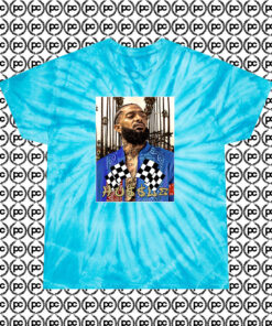 Nipsey Hussle Hip Hop Urban Cyclone Tie Dye T Shirt Turquoise