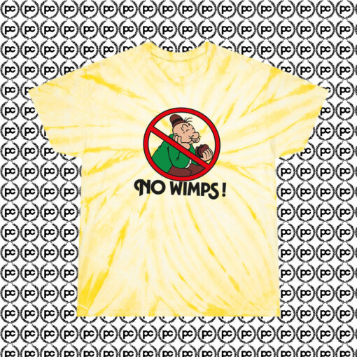 No Whimps Vintage Cyclone Tie Dye T Shirt Pale Yellow