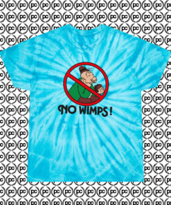 No Whimps Vintage Cyclone Tie Dye T Shirt Turquoise