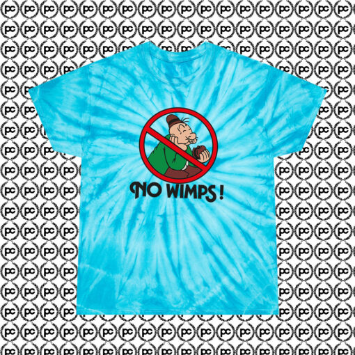 No Whimps Vintage Cyclone Tie Dye T Shirt Turquoise