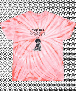 Notorious BIG It Was All a Dream Cyclone Tie Dye T Shirt Coral