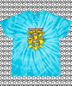 PIKACHU NINJA TURTLE Kids T Shirts Cyclone Tie Dye T Shirt Turquoise