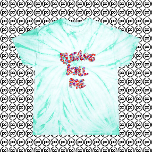 PLease Kill Me Floral Cyclone Tie Dye T Shirt Mint