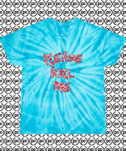 PLease Kill Me Floral Cyclone Tie Dye T Shirt Turquoise