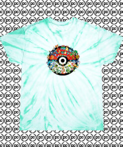 Pokemon Pokeball Collage Cyclone Tie Dye T Shirt Mint