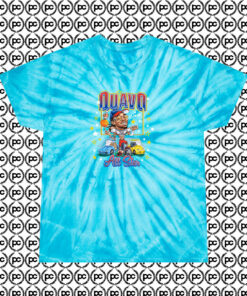 Quevo Migos All Star Cyclone Tie Dye T Shirt Turquoise